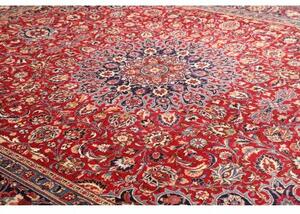 Tappeto Kashmar Medaglione Floreale Rosso Blu Scuro 295x393 Cm