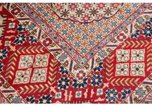Tappeto Nadjafabad Stilizzato Blu Scuro Rosso 275x410 Cm