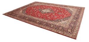 Tappeto Ardakan Medaglione Floreale Rosso Blu Scuro 260x350 Cm