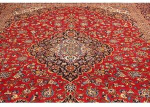 Tappeto Ardakan Medaglione Floreale Rosso Blu Scuro 303x414 Cm