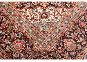 Tappeto Ardakan Medaglione Floreale Rosso Blu Scuro 256x376 Cm