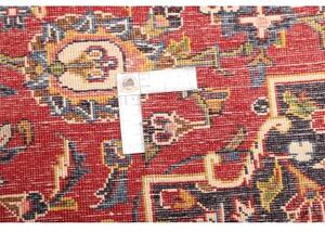 Tappeto Tabriz Medaglione Floreale Rosso Blu Scuro 298x410 Cm