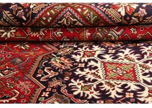 Tappeto Tabriz Stilizzato Rosso Blu Scuro 304x399 Cm