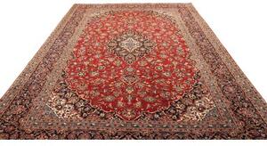 Tappeto Ardakan Medaglione Floreale Rosso Blu Scuro 256x376 Cm