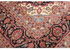 Tappeto Ardakan Medaglione Floreale Rosso Blu Scuro 257x348 Cm