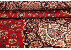 Tappeto Ardakan Medaglione Floreale Rosso Blu Scuro 260x350 Cm