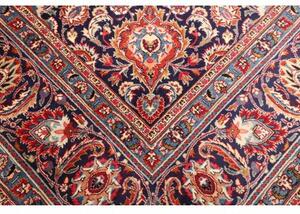 Tappeto Kashmar Medaglione Floreale Rosso Blu Scuro 295x393 Cm