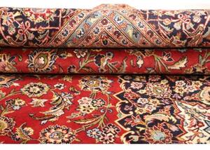 Tappeto Ardakan Medaglione Floreale Rosso Blu Scuro 256x376 Cm