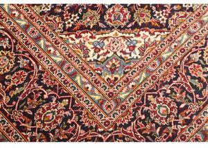 Tappeto Ardakan Medaglione Floreale Rosso Blu Scuro 260x350 Cm