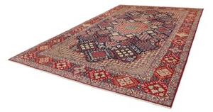 Tappeto Nadjafabad Stilizzato Blu Scuro Rosso 275x410 Cm