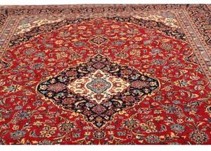 Tappeto Ardakan Medaglione Floreale Rosso Blu Scuro 257x348 Cm