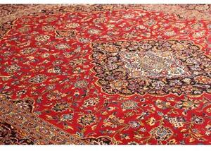 Tappeto Ardakan Medaglione Floreale Rosso Blu Scuro 303x414 Cm