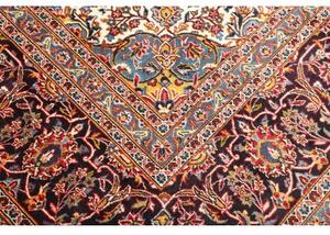 Tappeto Ardakan Medaglione Floreale Rosso Blu Scuro 303x414 Cm