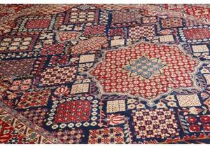 Tappeto Nadjafabad Stilizzato Blu Scuro Rosso 275x410 Cm
