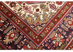 Tappeto Tabriz Stilizzato Rosso Blu Scuro 304x399 Cm