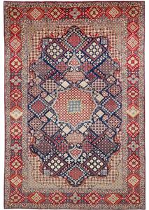 Tappeto Nadjafabad Stilizzato Blu Scuro Rosso 275x410 Cm