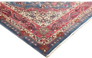 Tappeto Kashmar Medaglione Floreale Blu Rosso 246x350 Cm