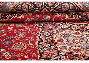Tappeto Kashmar Medaglione Floreale Rosso Blu Scuro 297x410 Cm