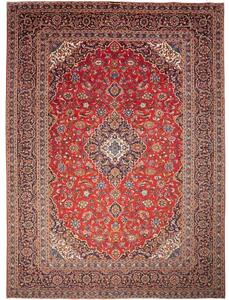 Tappeto Ardakan Medaglione Floreale Rosso Blu Scuro 300x410 Cm