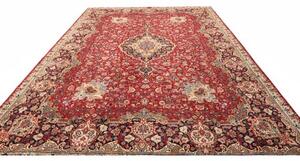 Tappeto Kashmar Medaglione Floreale Rosso Blu Scuro 300x396 Cm