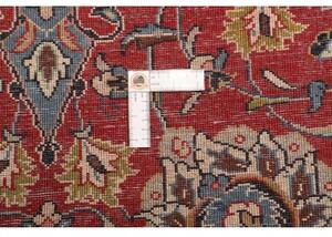 Tappeto Sarough Medaglione Floreale Rosso Blu Scuro 298x390 Cm
