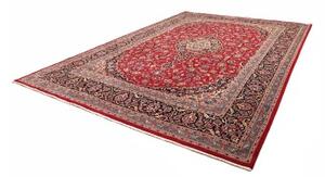 Tappeto Kashmar Medaglione Floreale Rosso Blu Scuro 297x410 Cm