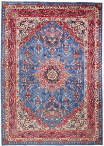 Tappeto Kashmar Medaglione Floreale Blu Rosso 246x350 Cm