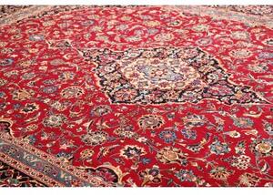 Tappeto Kashmar Medaglione Floreale Rosso Blu Scuro 297x410 Cm