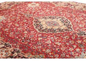 Tappeto Kashmar Medaglione Floreale Rosso Blu Scuro 300x396 Cm