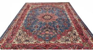 Tappeto Kashmar Medaglione Floreale Blu Rosso 246x350 Cm