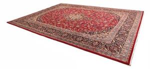 Tappeto Kashmar Medaglione Floreale Rosso Blu Scuro 297x410 Cm