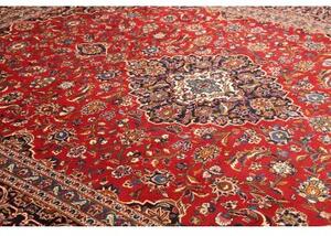 Tappeto Ardakan Medaglione Floreale Rosso Blu Scuro 300x410 Cm