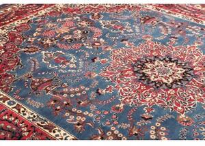 Tappeto Kashmar Medaglione Floreale Blu Rosso 246x350 Cm