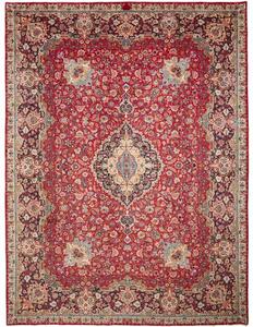 Tappeto Kashmar Medaglione Floreale Rosso Blu Scuro 300x396 Cm