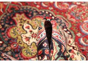 Tappeto Tabriz Medaglione Floreale Rosso Blu Scuro 200x295 Cm