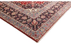 Tappeto Ardakan Medaglione Floreale Rosso Blu Scuro 295x400 Cm