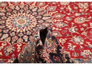 Tappeto Ardakan Medaglione Floreale Rosso Blu Scuro 295x400 Cm