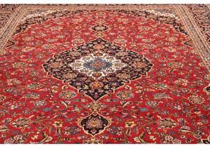 Tappeto Ardakan Medaglione Floreale Rosso Blu Scuro 305x415 Cm