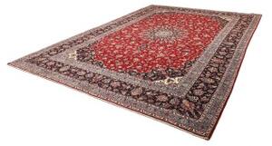 Tappeto Ardakan Medaglione Floreale Rosso Blu Scuro 295x400 Cm
