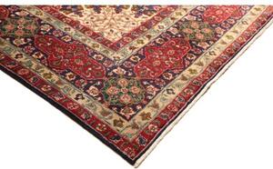 Tappeto Tabriz Medaglione Floreale Blu Notte Rosso Cremisi 300x395 Cm