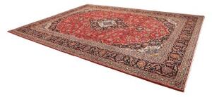 Tappeto Ardakan Medaglione Floreale Rosso Blu Scuro 305x415 Cm