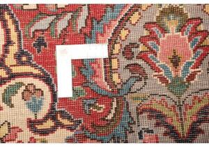 Tappeto Tabriz Medaglione Floreale Rosso Blu Scuro 200x295 Cm