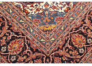 Tappeto Ardakan Medaglione Floreale Rosso Blu Scuro 305x415 Cm