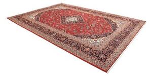 Tappeto Ardakan Medaglione Floreale Rosso Blu Scuro 250x367 Cm