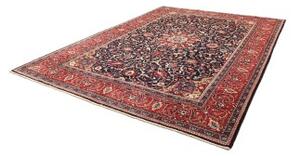 Tappeto Mahal Medaglione Floreale Blu Notte Rosso Mattone 270x365 Cm