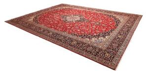 Tappeto Ardakan Medaglione Floreale Rosso Blu Scuro 300x396 Cm