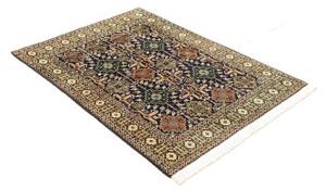 Tappeto Tabriz Stilizzato Blu Scuro Verde 100x138 Cm