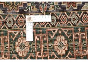 Tappeto Tabriz Stilizzato Blu Scuro Verde 100x138 Cm