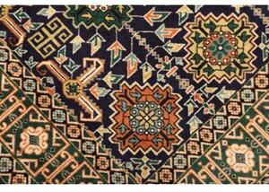 Tappeto Tabriz Stilizzato Blu Scuro Verde 100x138 Cm