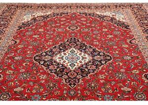 Tappeto Ardakan Medaglione Floreale Rosso Blu Scuro 250x367 Cm